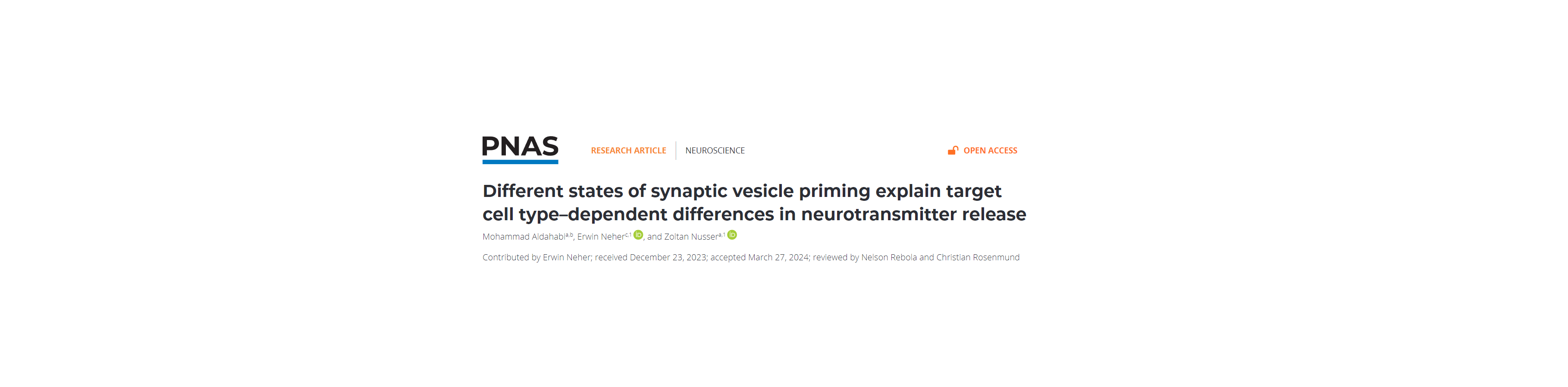 Our new new study on synaptic phisiology is out in PNAS diakép