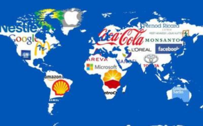 A világot lefedő multinacionális cégek a Földön