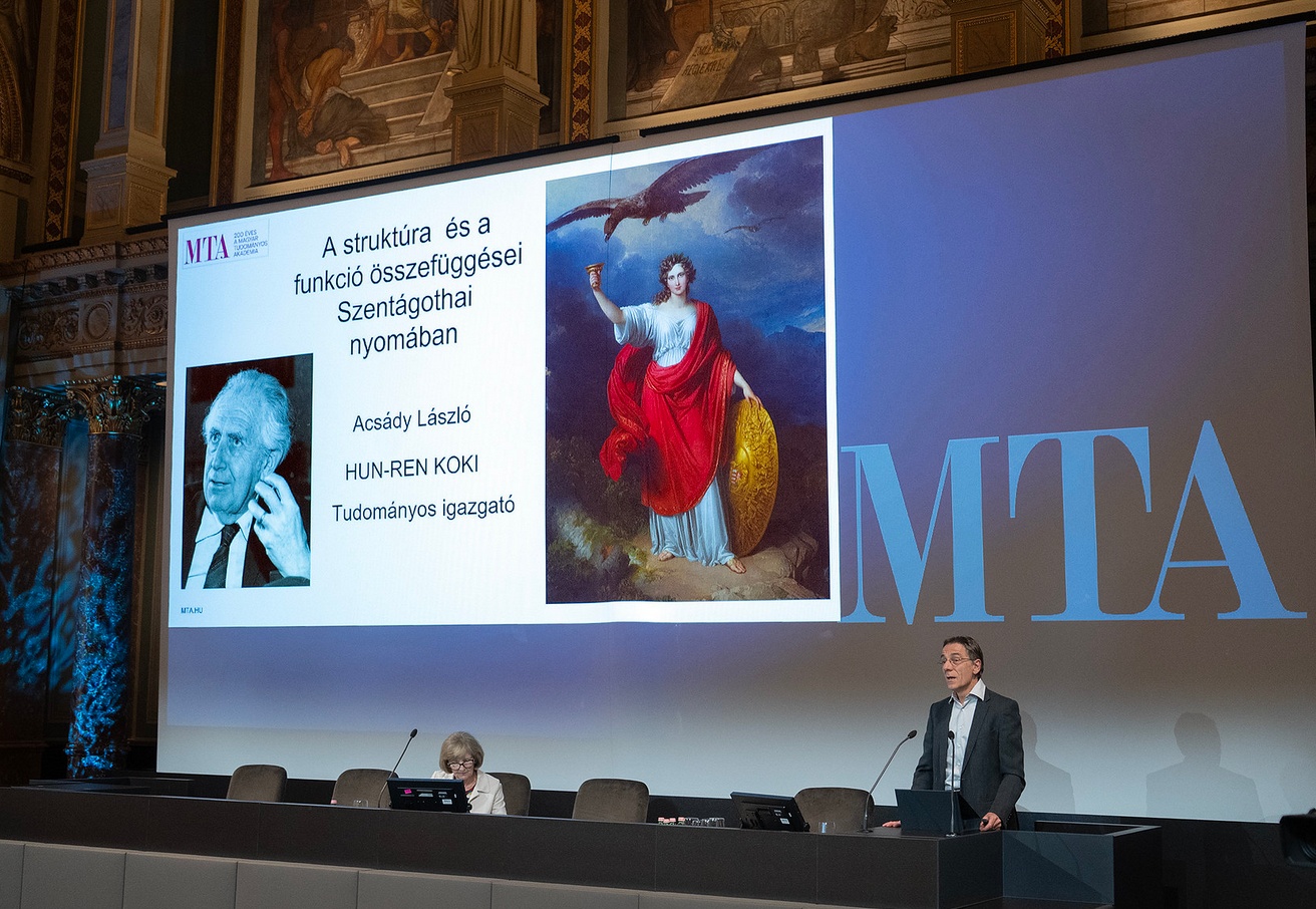László Acsády at the MTA200 Szentágothai symposium