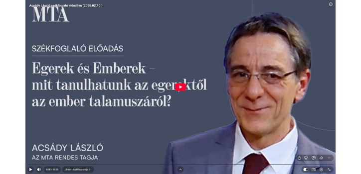 László Acsády become the member of the Hungarian Academy of Sciences diakép
