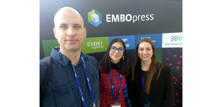 Anna, Aletta és Sanyi részt vett az EMBO konferencián Heidelbergben diakép